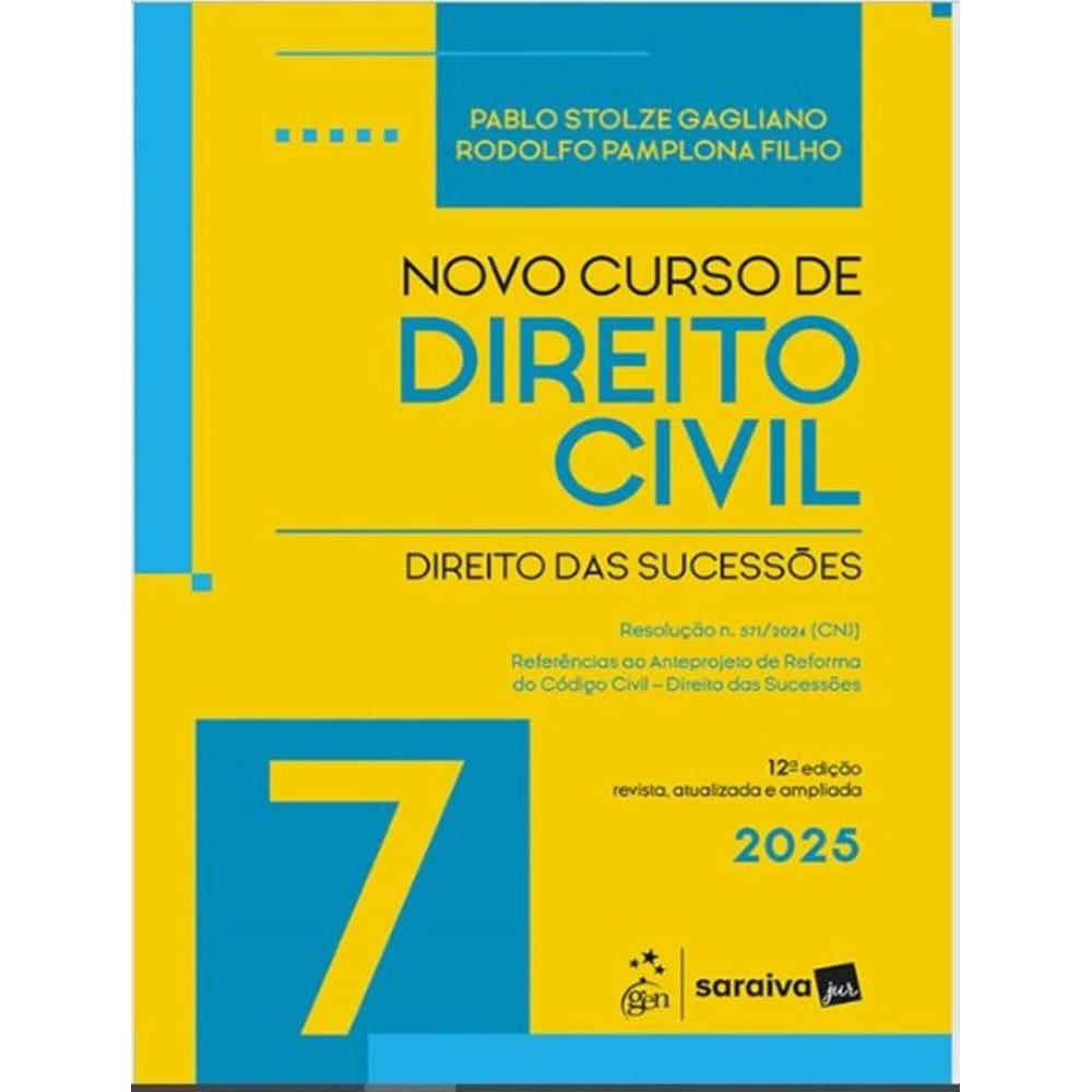 Novo Curso De Direito Civil - Vol.7 - Direito Das Sucessoes - 12ª Ed 2025