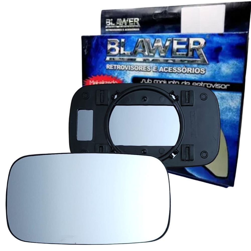 97101 - Vidro Espelho Retrovisor Lado Esquerdo Com Base Palio 1996 a 2000 - Blawer
