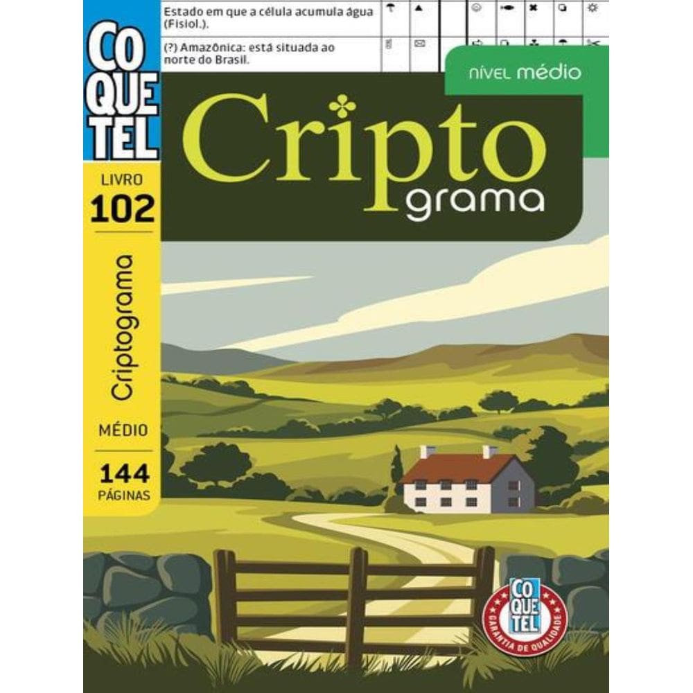 Livro Coquetel Criptograma 102