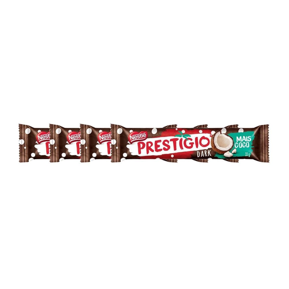 Kit 4 Chocolate Nestlé Prestígio Dark 33g