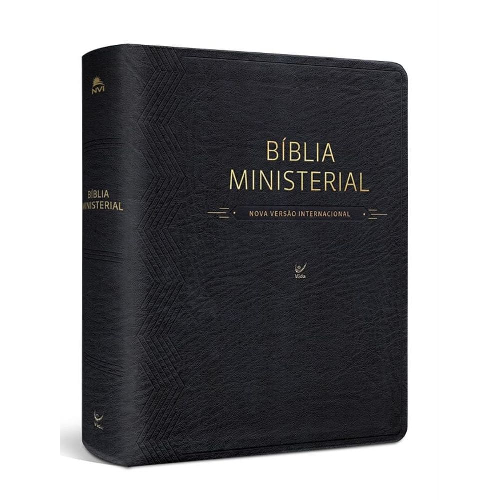 Biblia Ministerial - Nvi - Capa Pu Preta Luxo