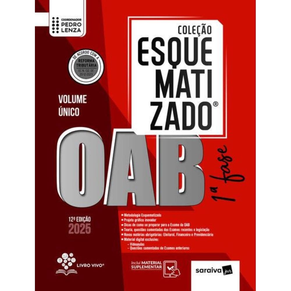 Colecao Esquematizado - Oab 1ª Fase - Volume Unico - 12ª Ed