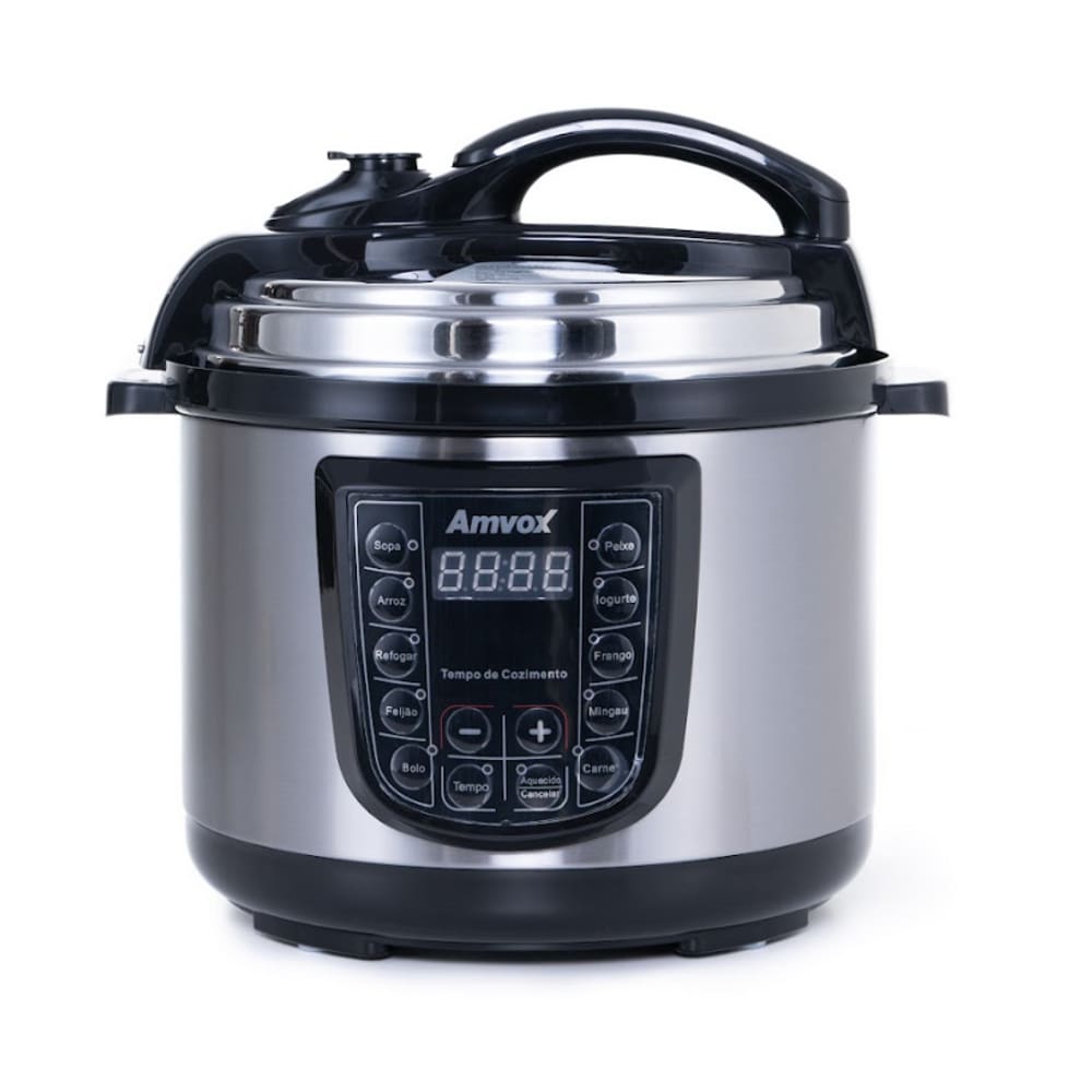 Panela de Pressão Eletrica Amvox 900W APS 050 5L 110V