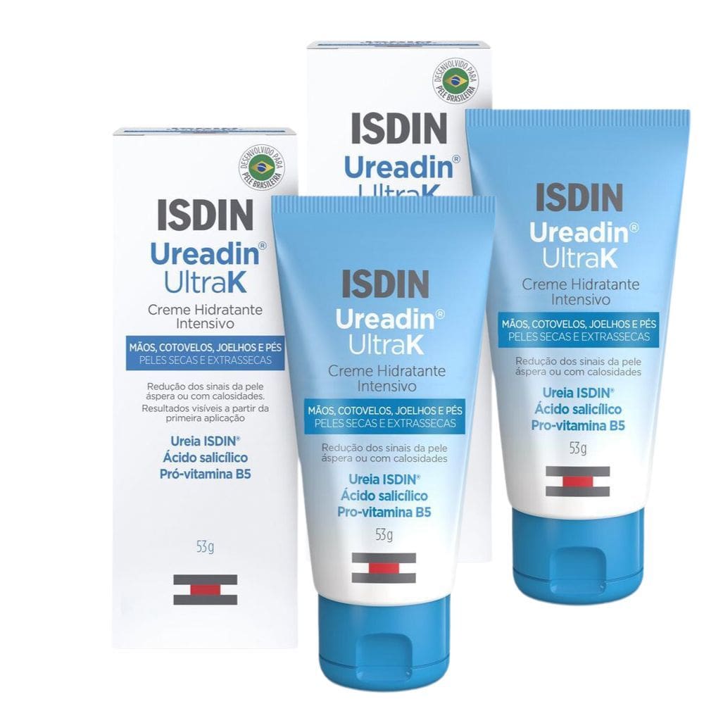 Kit 2 Creme Hidratante para Áreas Secas Isdin Ureadin Ultra K 53g