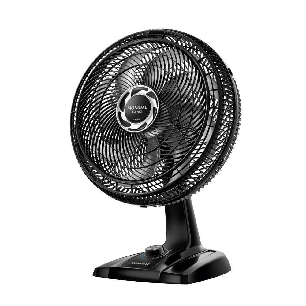 Ventilador De Mesa Mondial 40cm 8pás Turbo NVT-40-8P-B Preto/Prata 110V