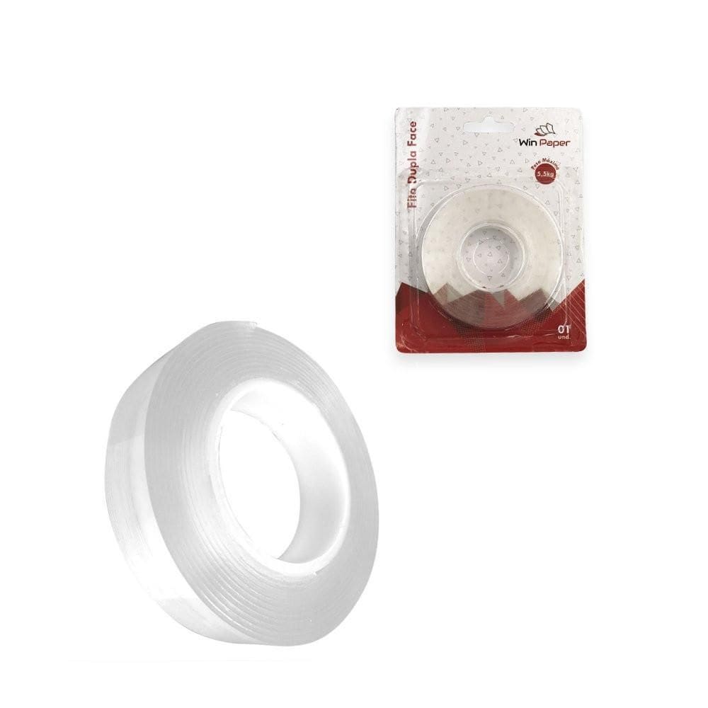 Fita Dupla Face Extra Forte Transparente 18Mm X 2 Mts