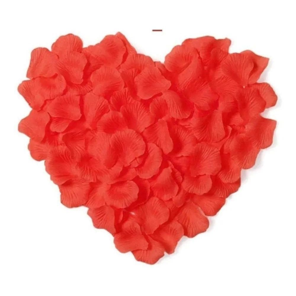 2X 500 Pétalas De Rosas Artificiais Na Cor Vermelha