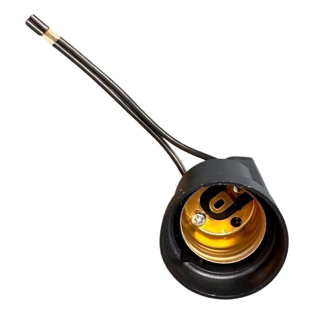 2X 20 Pçs Soquetes Pretos Bocal Para Lâmpada E27 Com Rabicho