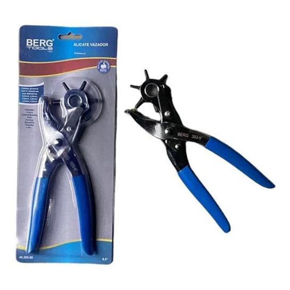 Alicate Vazador 9 Furador Couro Eva Cinto Chinelo 6 Furos