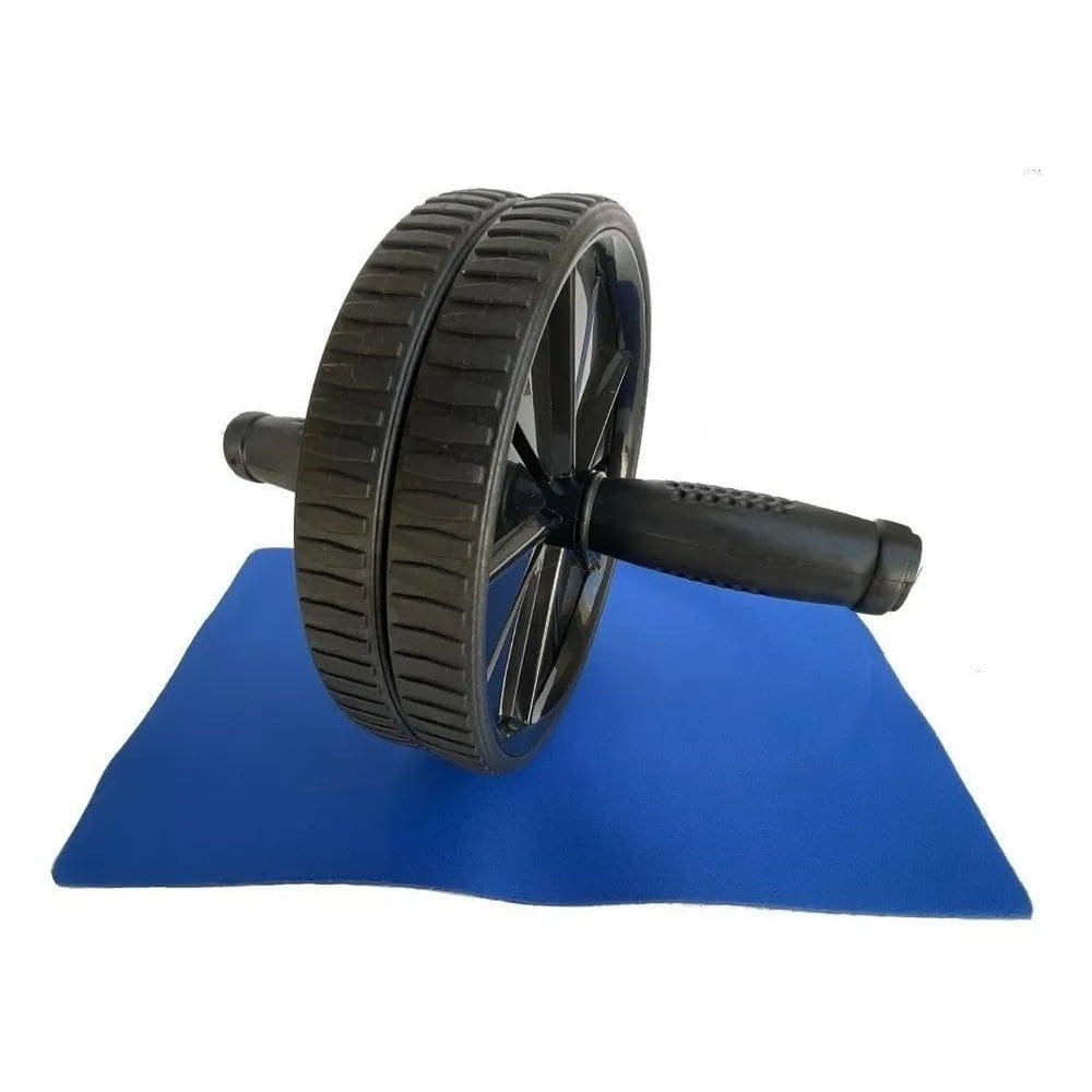 2X Roda Abdominal Rolo Para Exercício Lombar Treino Funciona