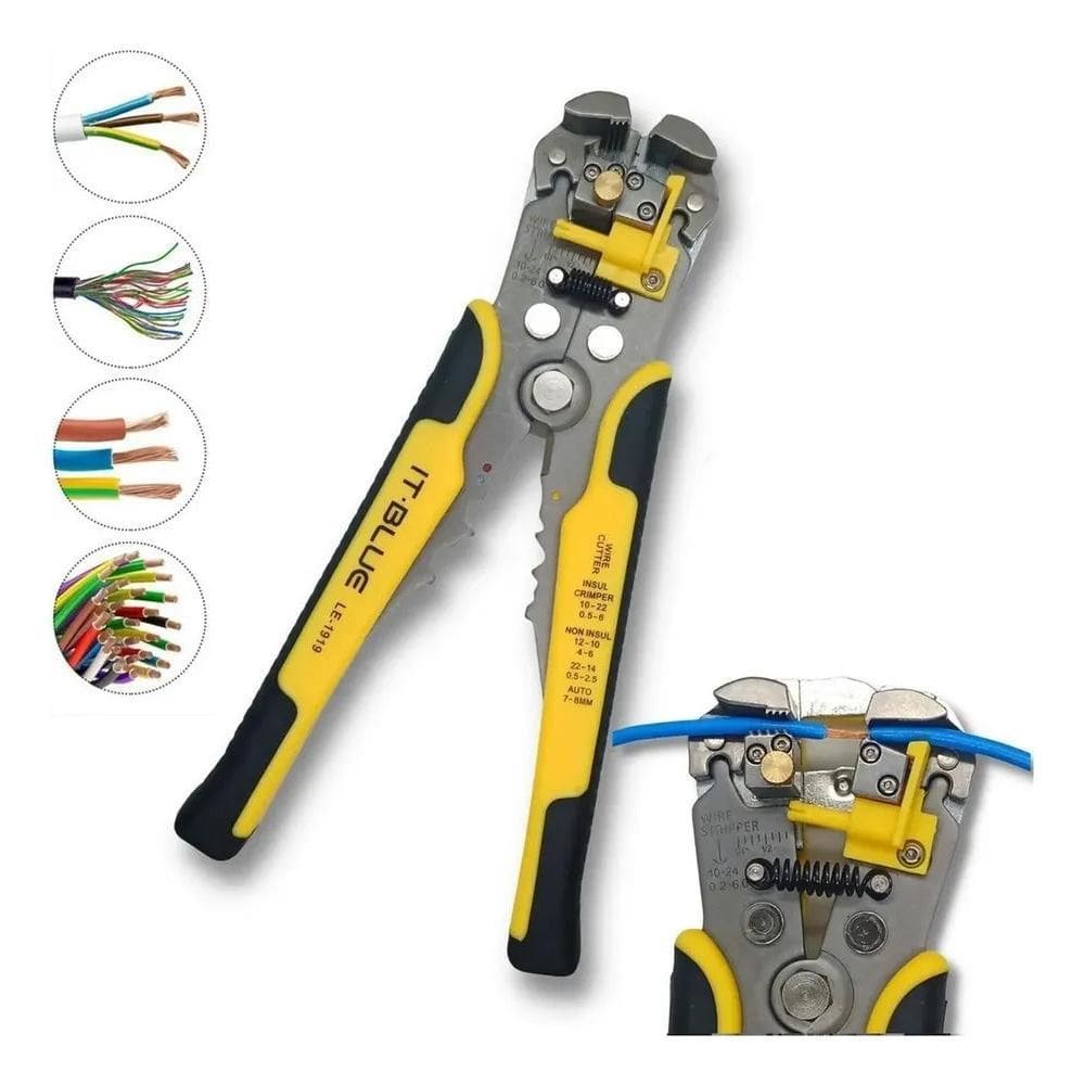 2X Alicate Decapador Descascador E Crimpador De Fios Automát