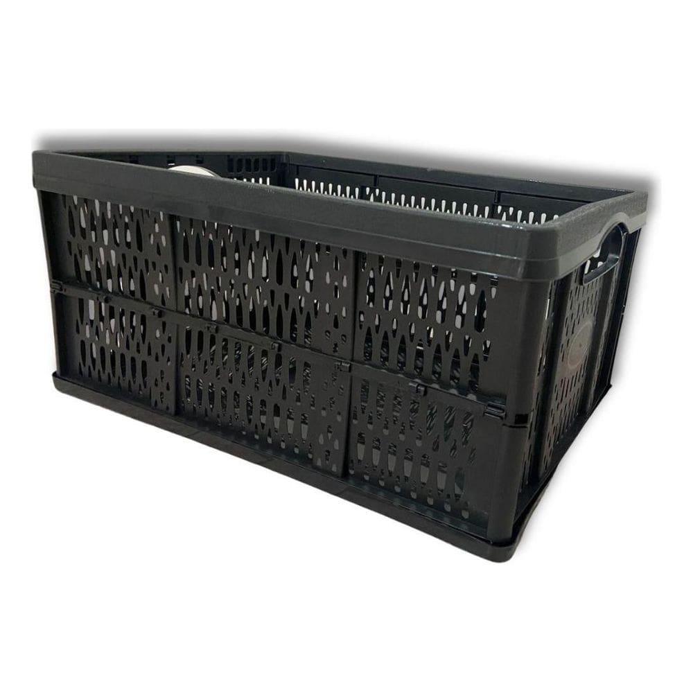 Organizador De Armário Caixa Desmontável 32 Litros Preta