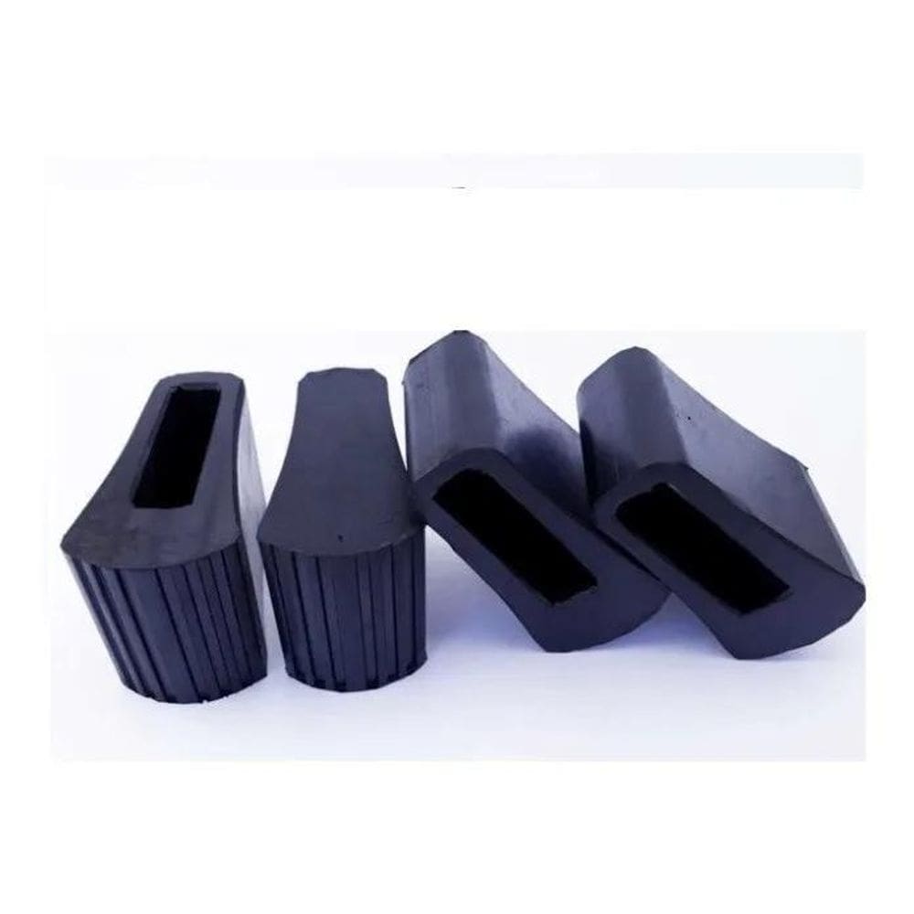 2X Kit 4Un Sapata Ponteira De Borracha Para Escada Articulad