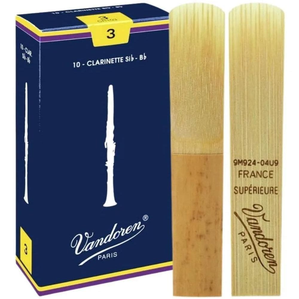 2X 2 Palheta Clarinete Vandoren Tradicional 1 1,5 2 2,5 3 3,
