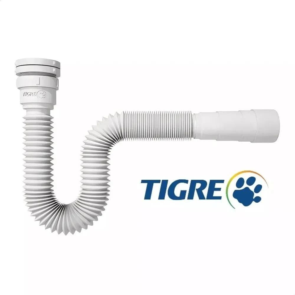 2X Sifão Sanfonado Tubo Flexível Multiuso Universal Para Pia