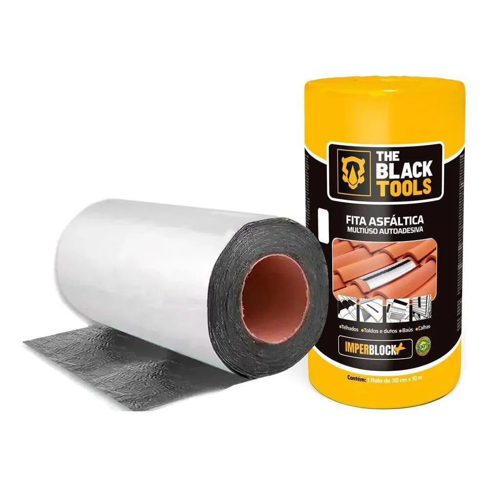 2X Manta Aluminizada Asfáltica Auto Adesiva 30Cm X 10M