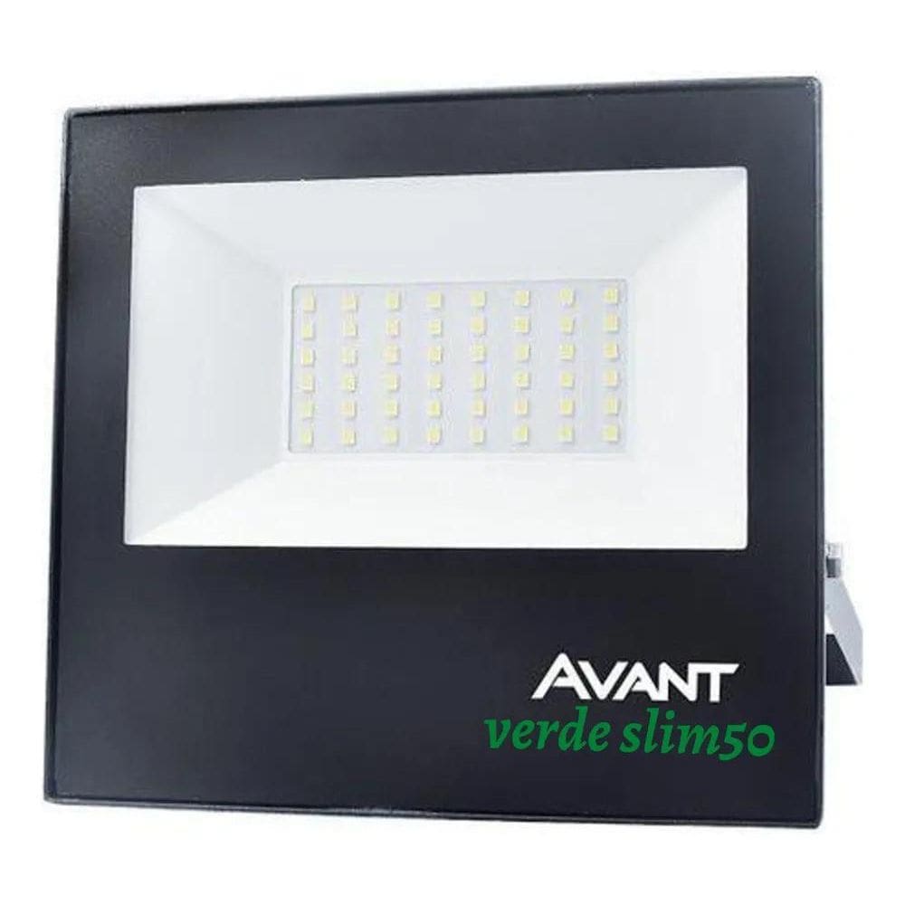 2X Projetor Led Avant Slim Avant Slim 50 W Com Luz Verde E C