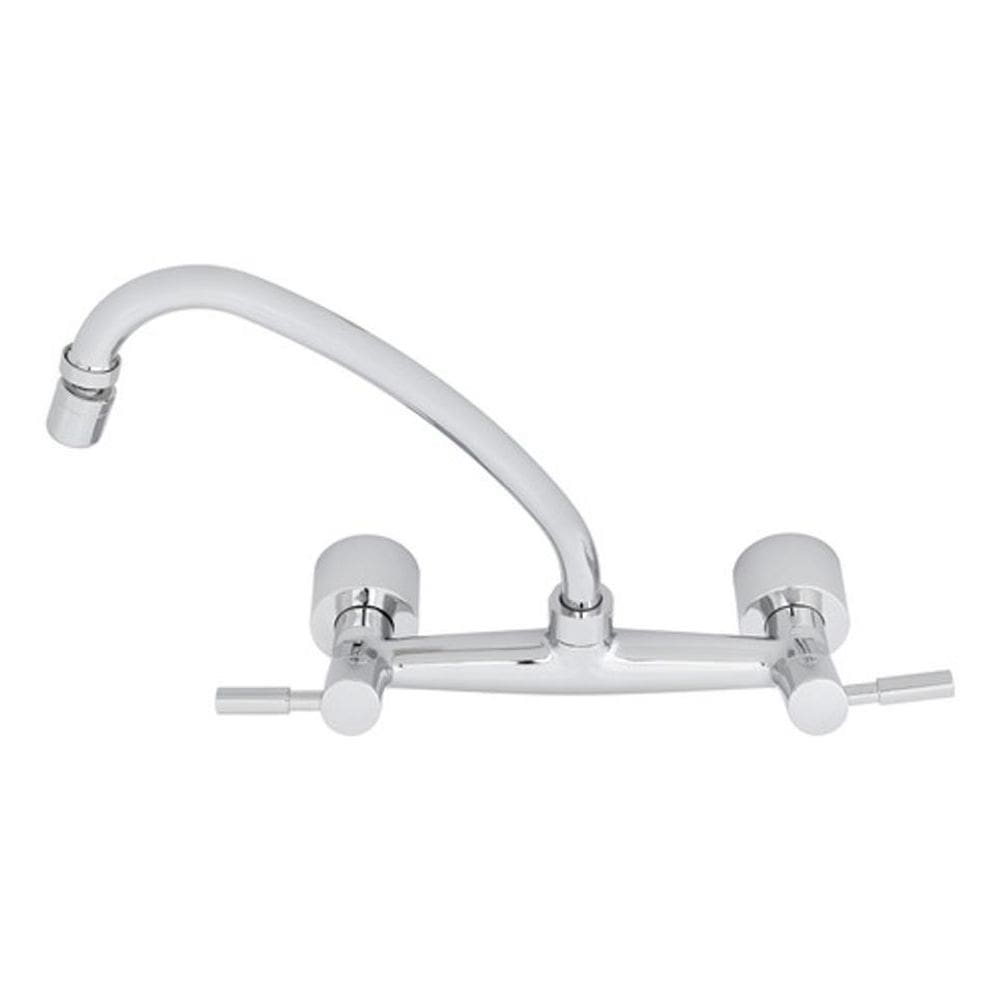 Torneira Misturador Parede Cozinha Bica Alta Cromada Delinia