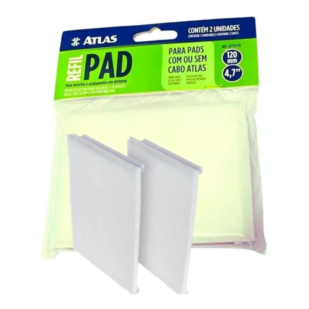 2X Refil Pad Para Recorte De Pintura E Acabamento Atlas