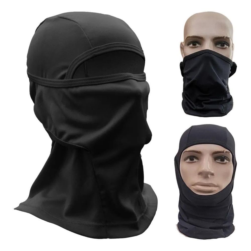 2X Touca Balaclava Ninja Proteção Térmica Uv50+ Tecido Flexí