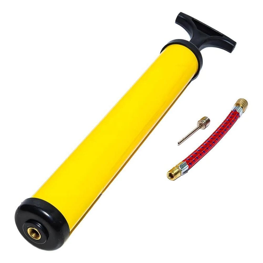 2X Bomba De Ar Para Encher Bolas Futebol Bico + Mangueira Po