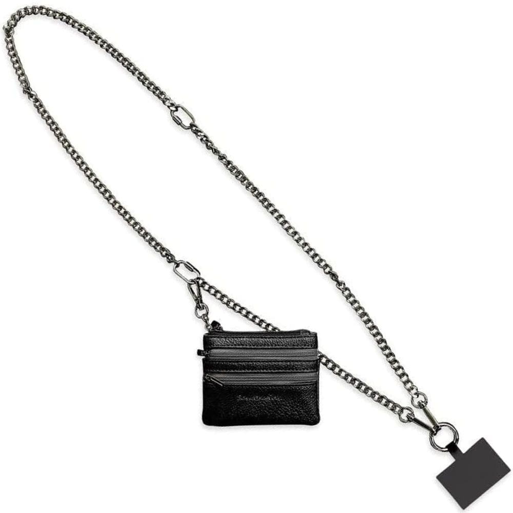 Cordão de telefone Crossbody Save the Girls Clip and Go Gun Metal
