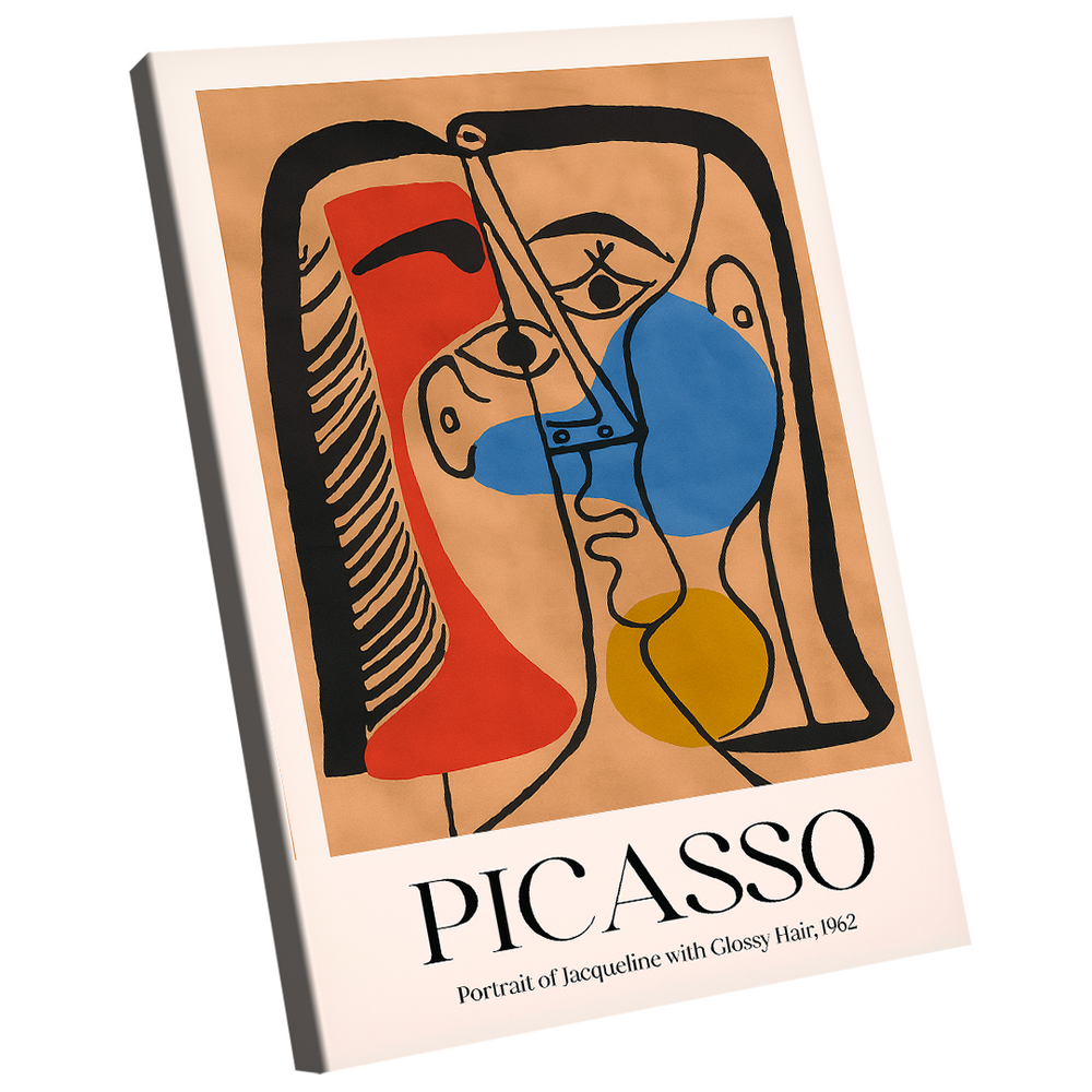 Quadro Decorativo Picasso Portrait Of Jaqueline With Glossy Hair