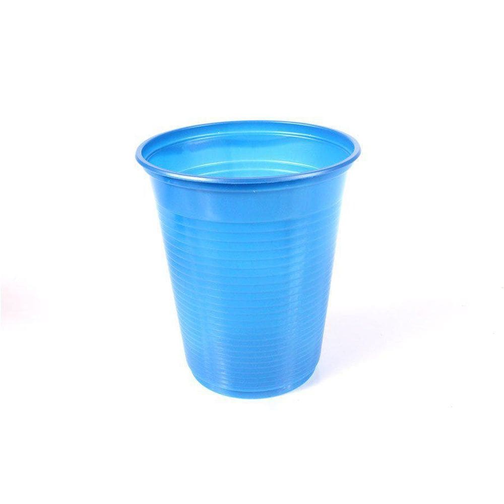Copo De Plástico 200Ml Azul Escuro - 50 Unidades