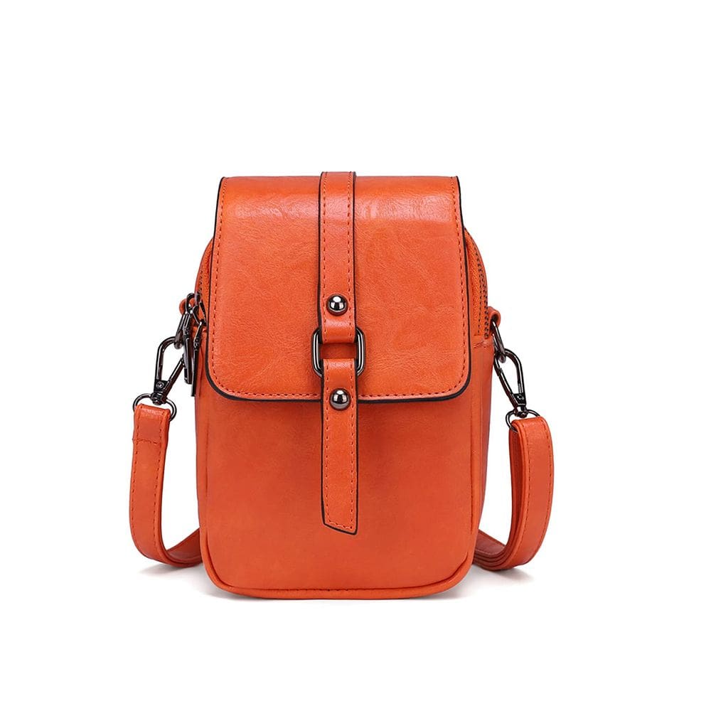Bolsa de telefone crossbody myfriday vintage para mulheres em couro