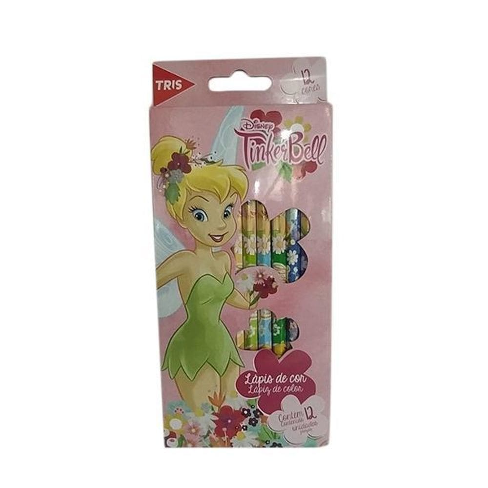 Kit Lápis De Cor 12 Cores Fadas - Tris