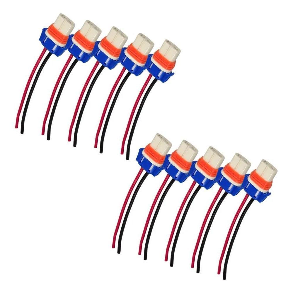 Kit 10 Soquete Hb3 Hb4 Com Chicote