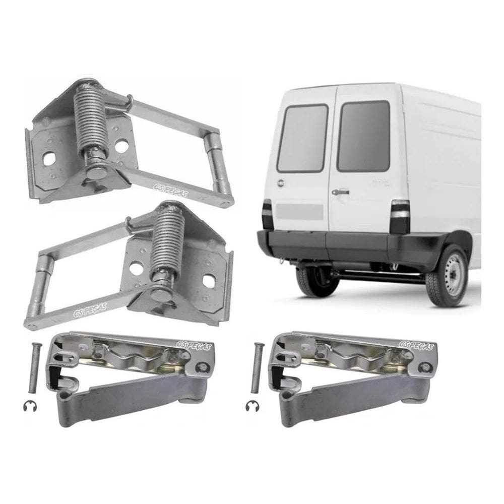 2X Kit Limitador Com Suporte Estágios Tampa Bau Fiorino 85 A