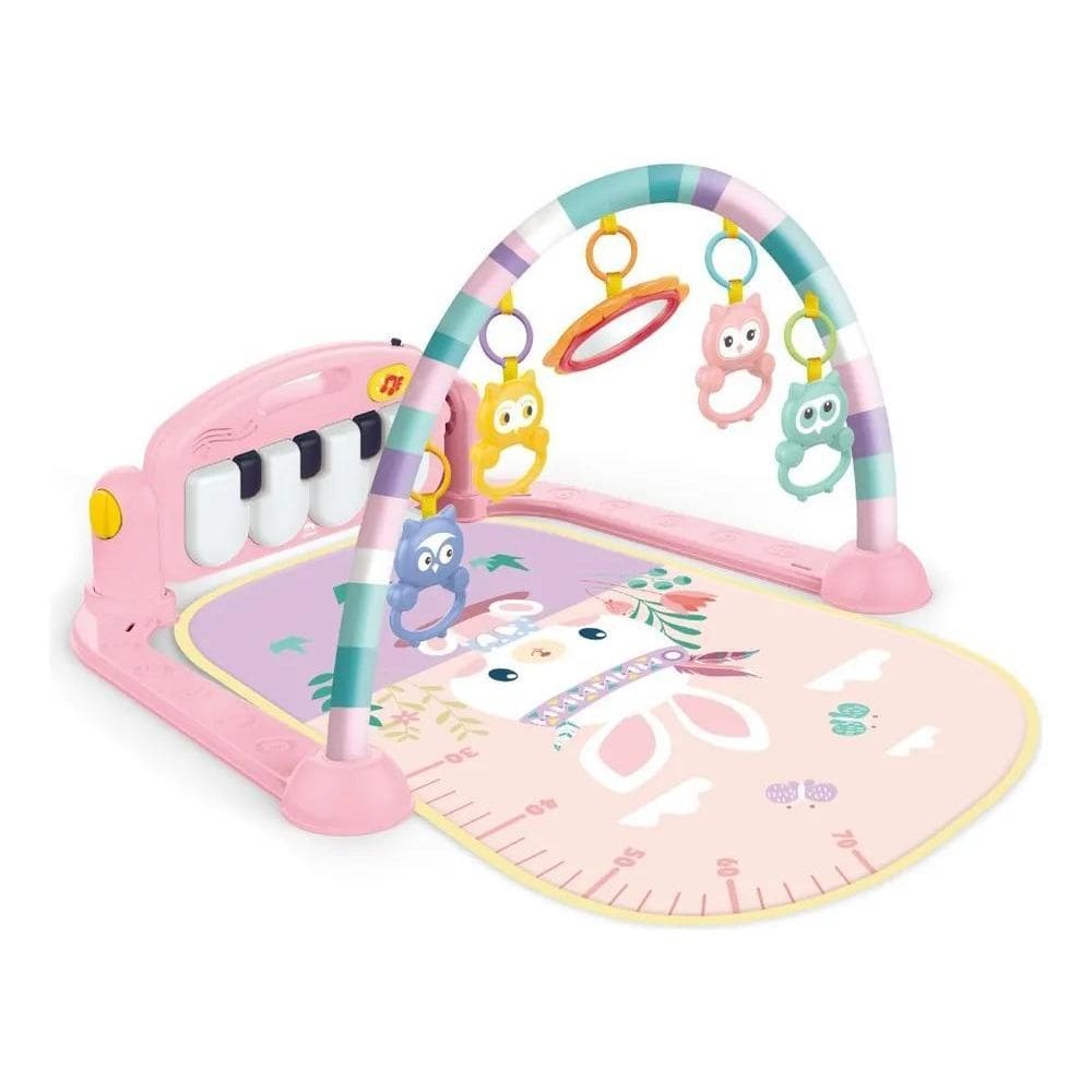 2X Tapete Interativo Teclado Musical Cor Rosa