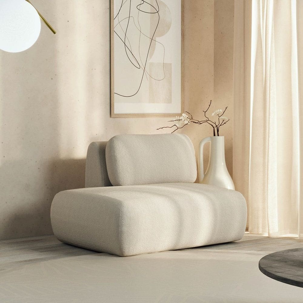 Sofá Modular Sumiê 80cm Esquerdo Orla Cabecasa Madeiramadeira Espuma do Mar