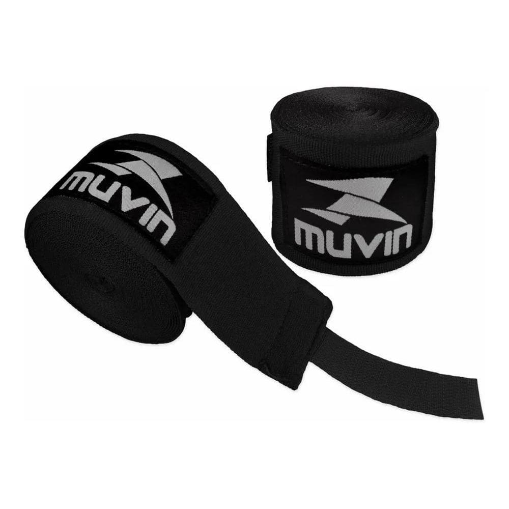2X Bandagem Elástica Muvin 5 Metros Luta Boxe Mma Muay Thai
