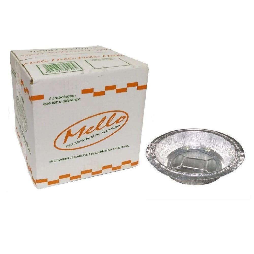 400 Bandeja De Alumínio Mini Torta 130Ml S/Tampa Mello  1Cx