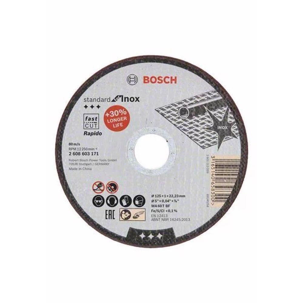Disco De Corte 5 X 3/64 X 7/8 Inox/Metal Std - Bosch