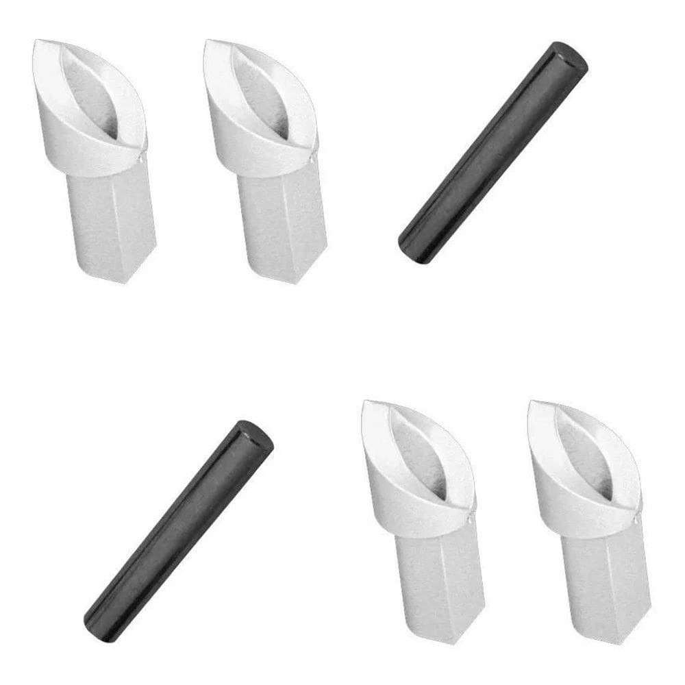 2X Bucha De Nylon Oval Para Reparo Dobradiça 1114 - 4 Unidad