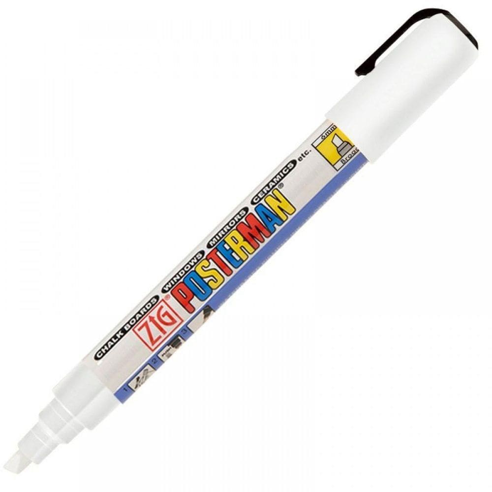 Caneta Marcador Zig Posterman Pma-50 White