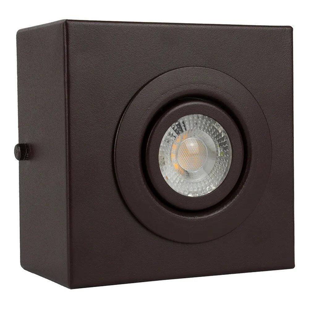 2X Spot Para Beiral Sobrepor Teto Dicroica Led Incluso Estru