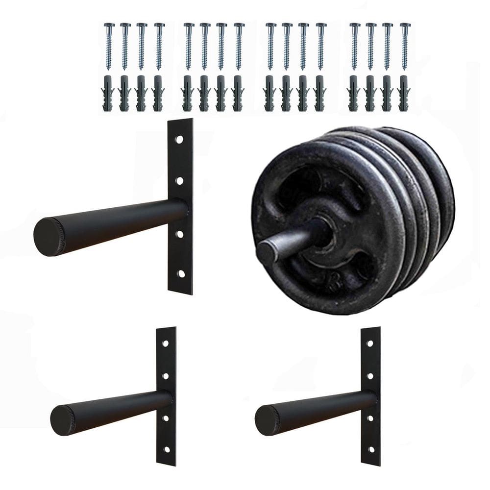 Kit 4 Suportes Anilhas Expositor Academia 200 Kg Capacidade