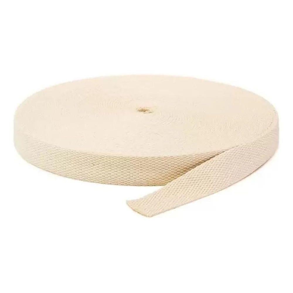 2X Alça De Bolsa Cru São José 25Mm - 25 Metros - 100% Algodã