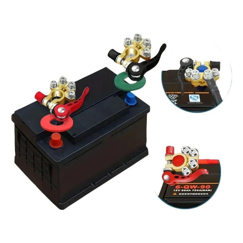 2X Opulus Terminais De Bateria, Vários Conectores De Bateria