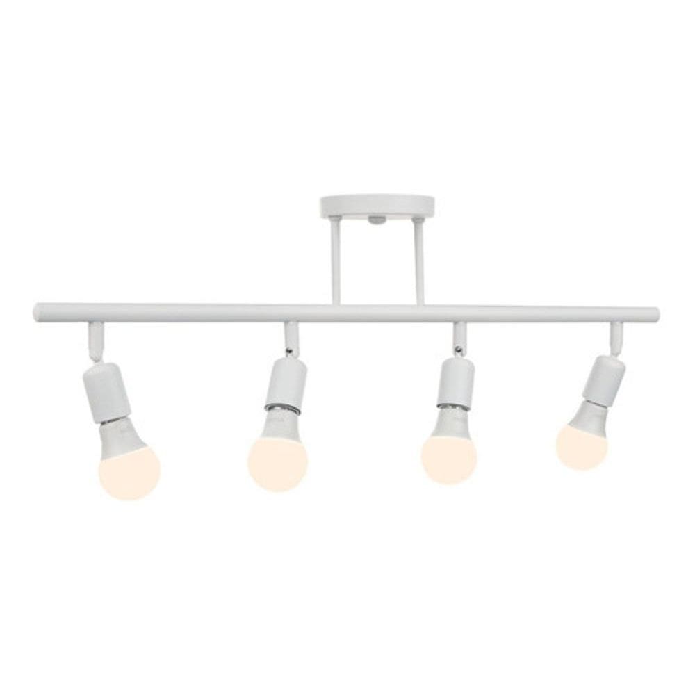 Lustre Luminária Articulada Trilho Spot E27 Cozinha Branco