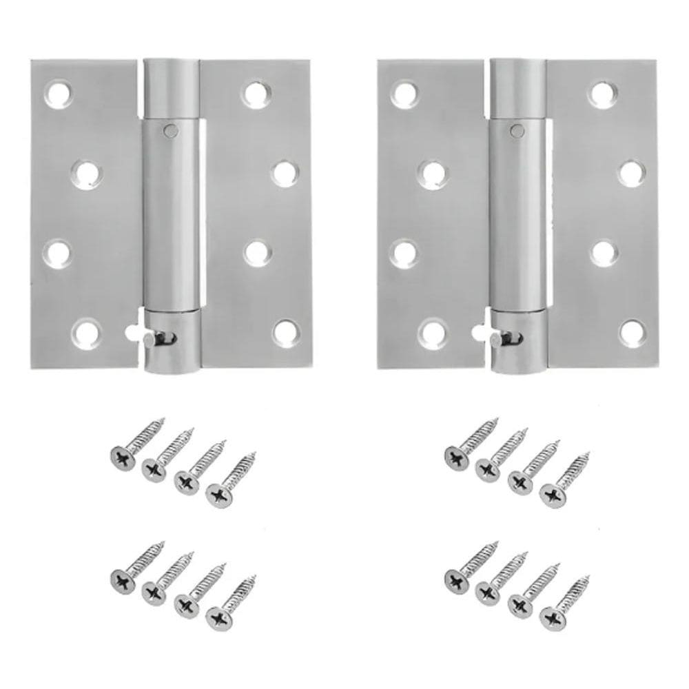 2 Dobradiça Inox Mola Fechamento Automático Suave Fechamatic