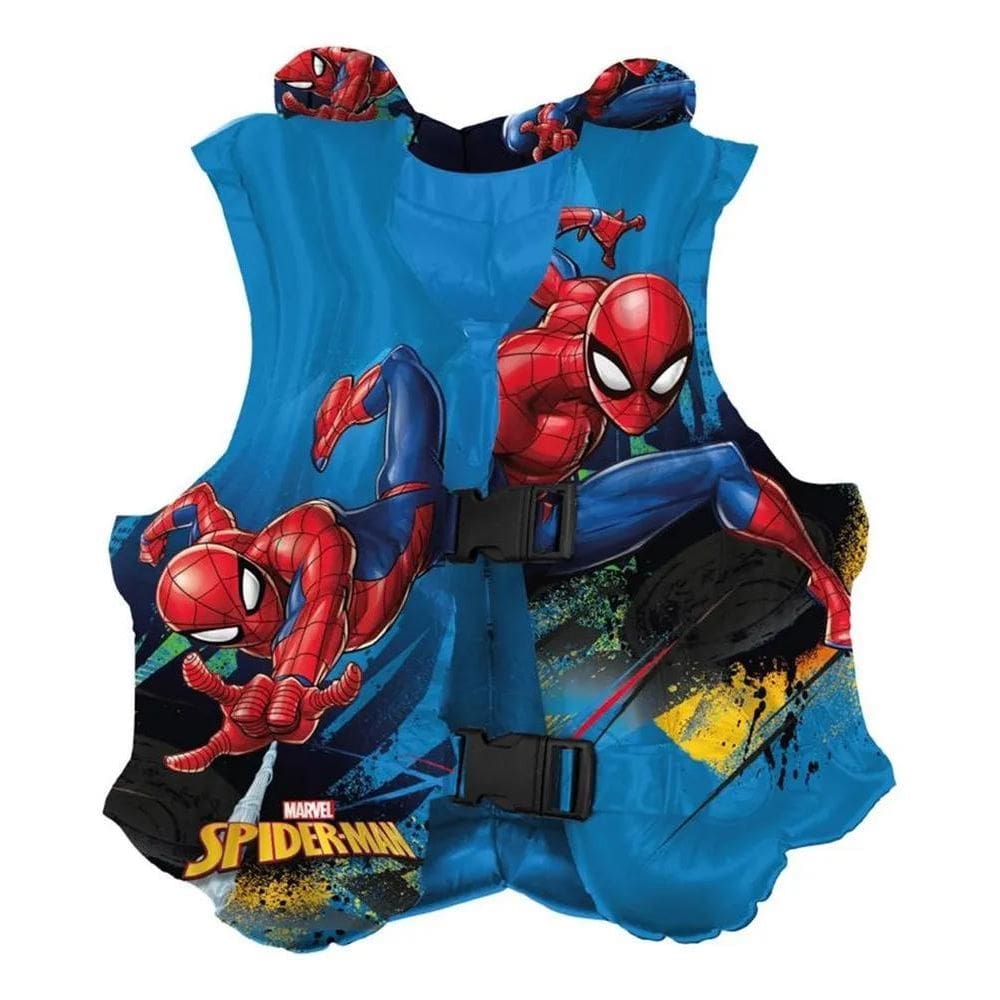 2X Colete Salva Vidas Boia Infantil Inflável Spider Man Marv