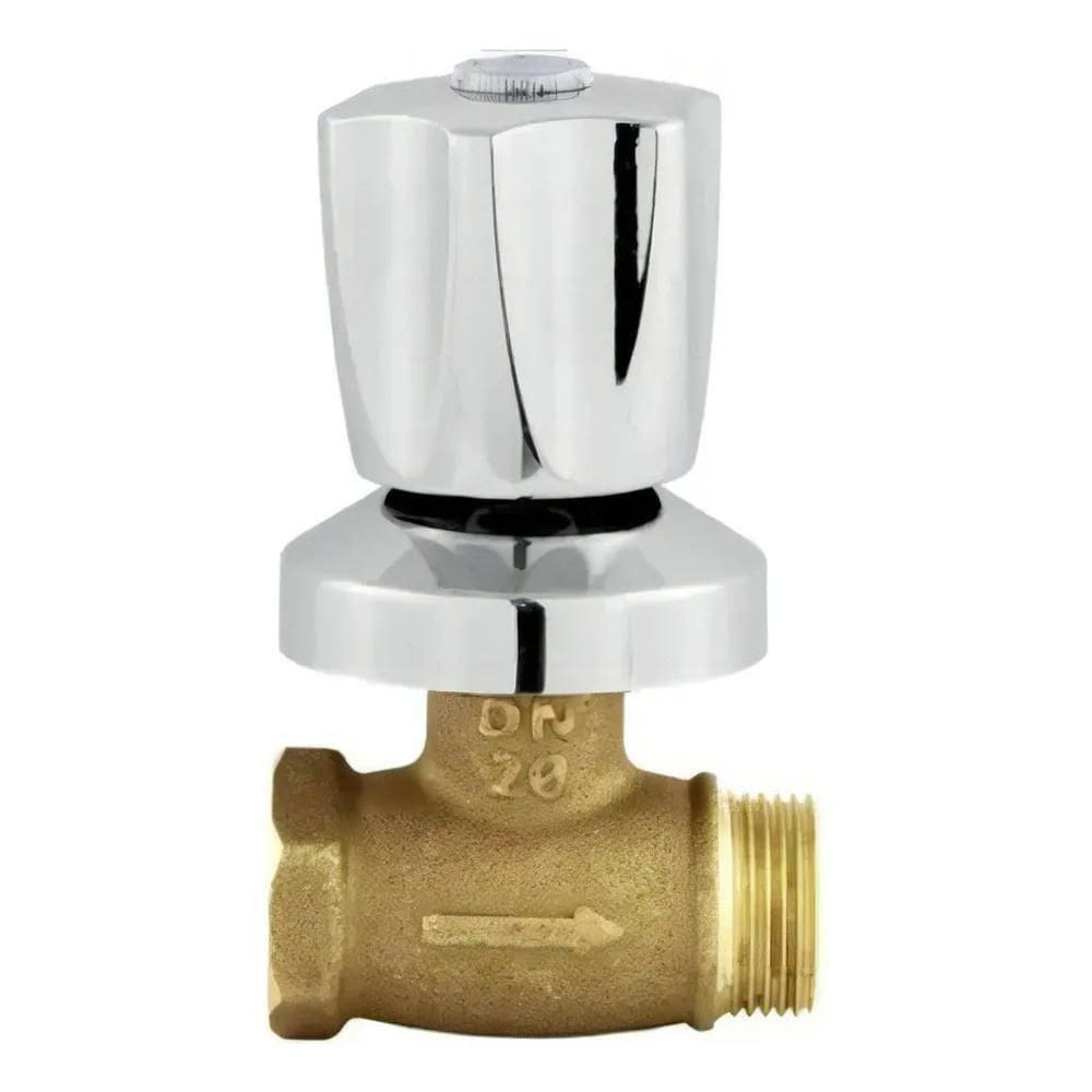 2X Registro Pressão De 3/4 Em Metal Base Padrão Acabamento C