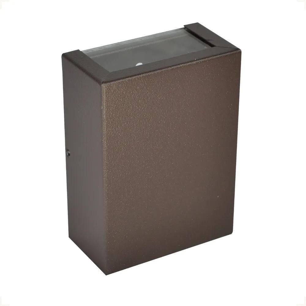 2X Arandela Alumínio 2 Focos Externa + 5W 6205 Lâmpada Halop