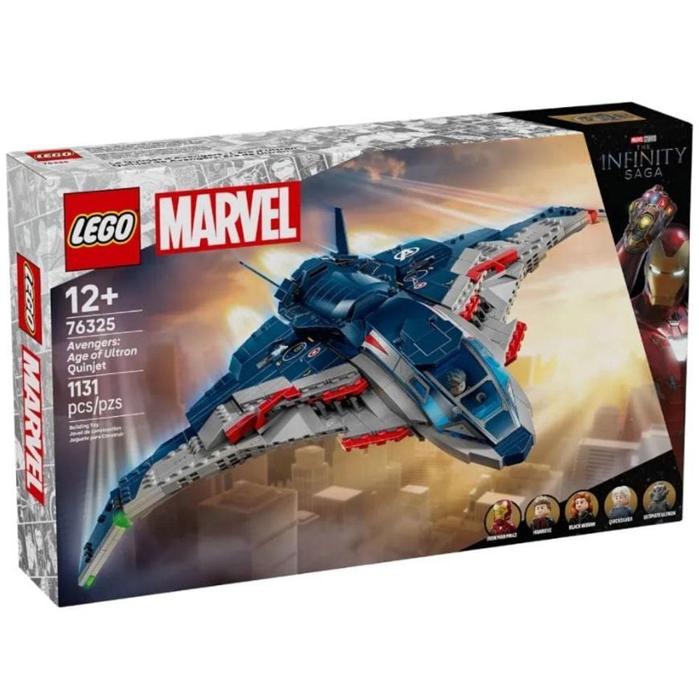 Marvel Vingadores Era De Ultron Quinjet Lego 76325