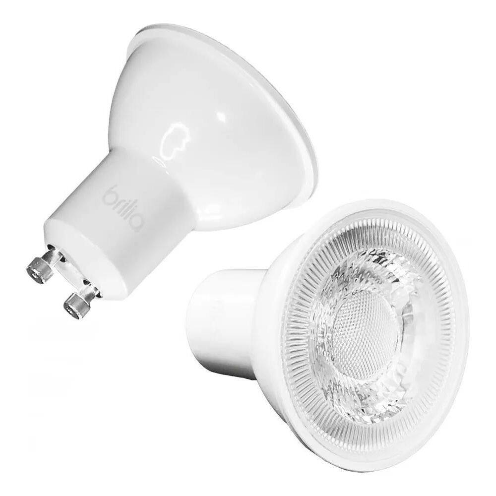 2X 308213 Lampada Led Mr16 4W 3000K 350Lm Gu10 Brilia